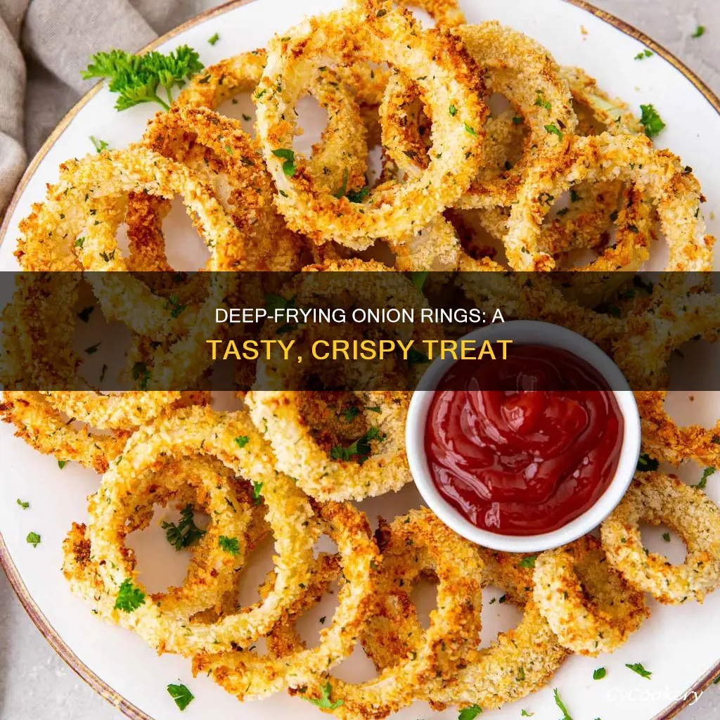 how to cook onion rings in a deep fryer