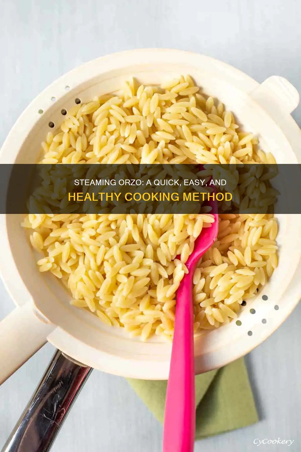 how to cook orzo in a steamer