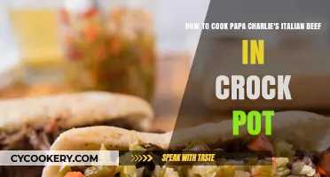Papa Charlie's Italian Beef: Crock Pot Magic