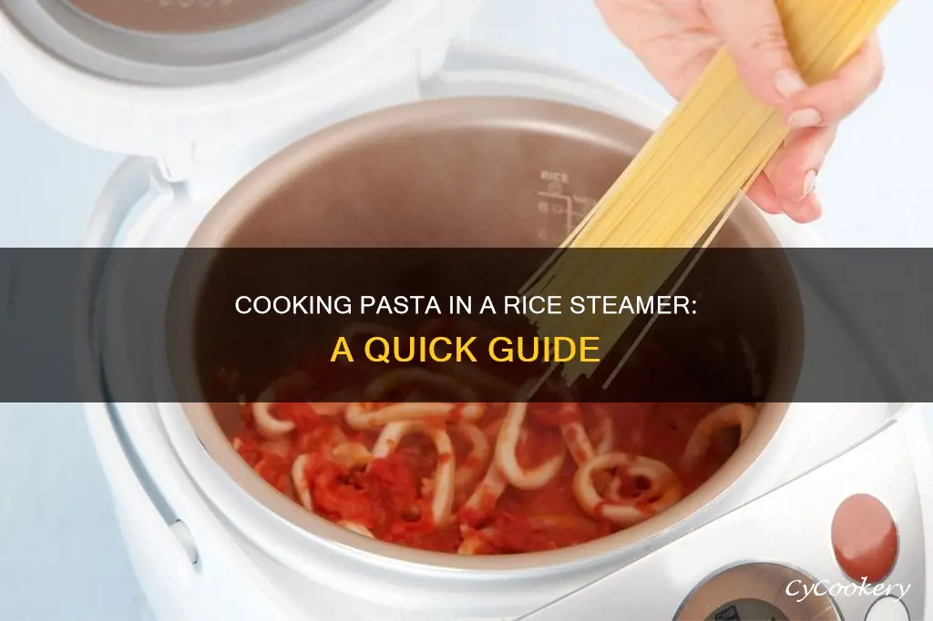 how to cook pasta in a rice steamer