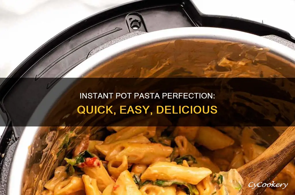 how to cook pasta in an intant pot