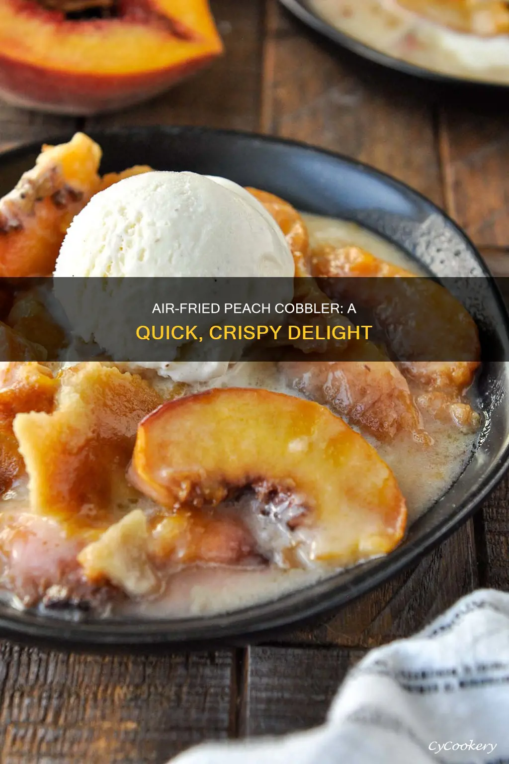 how to cook peach cobbler in air fryer