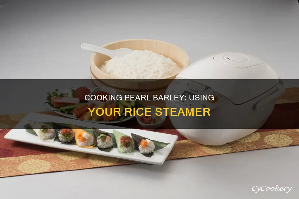 how to cook pearl barley in a rice steamer