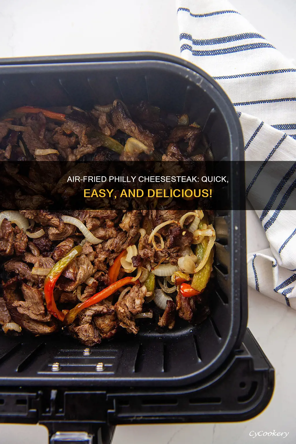 how to cook philly cheesesteak in air fryer