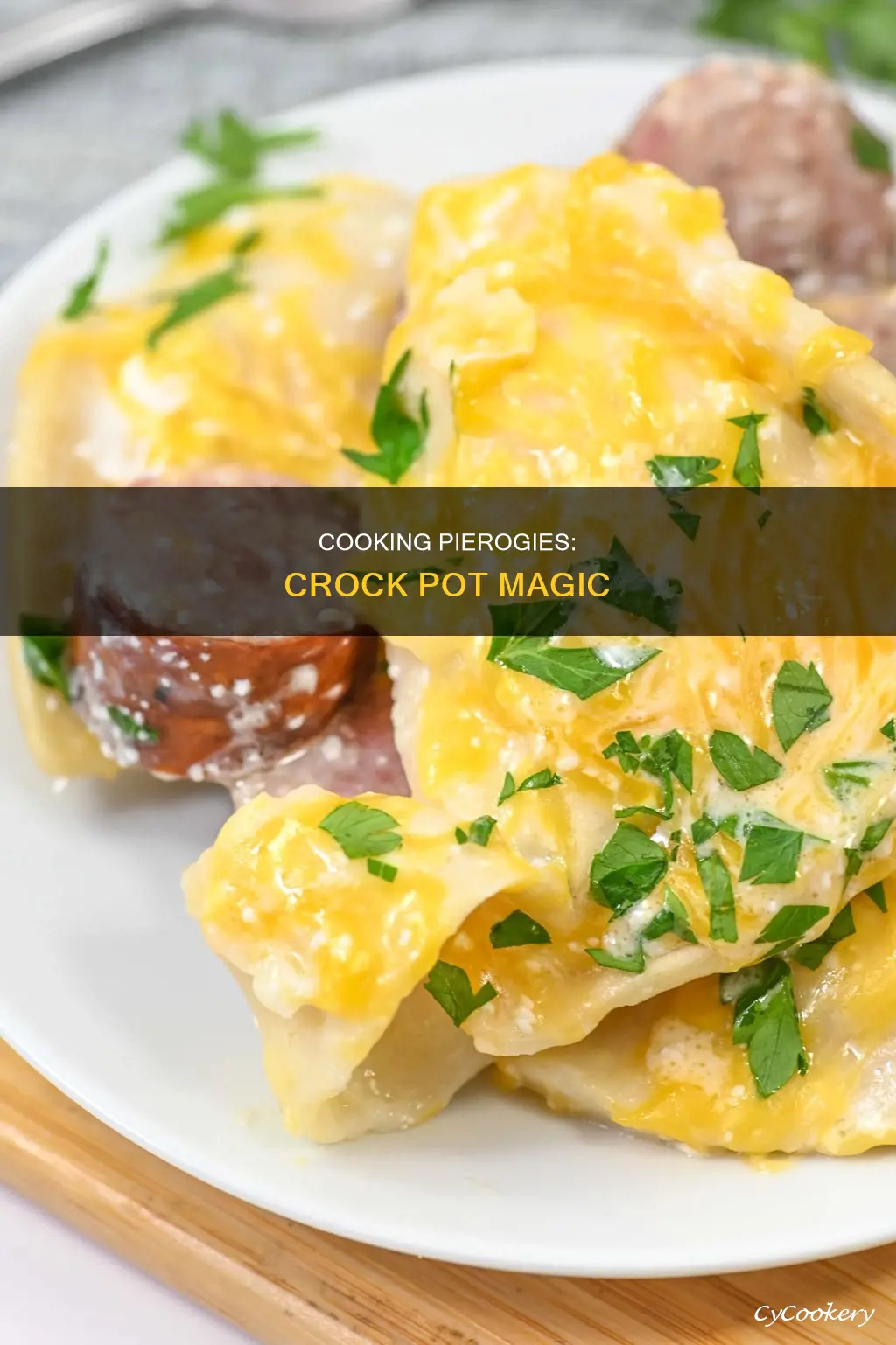how to cook pierogies in a crock pot