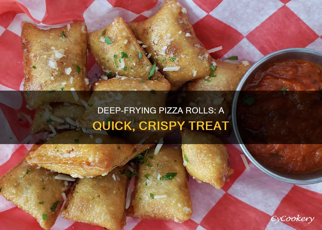 how to cook pizza rolls in a deep fryer