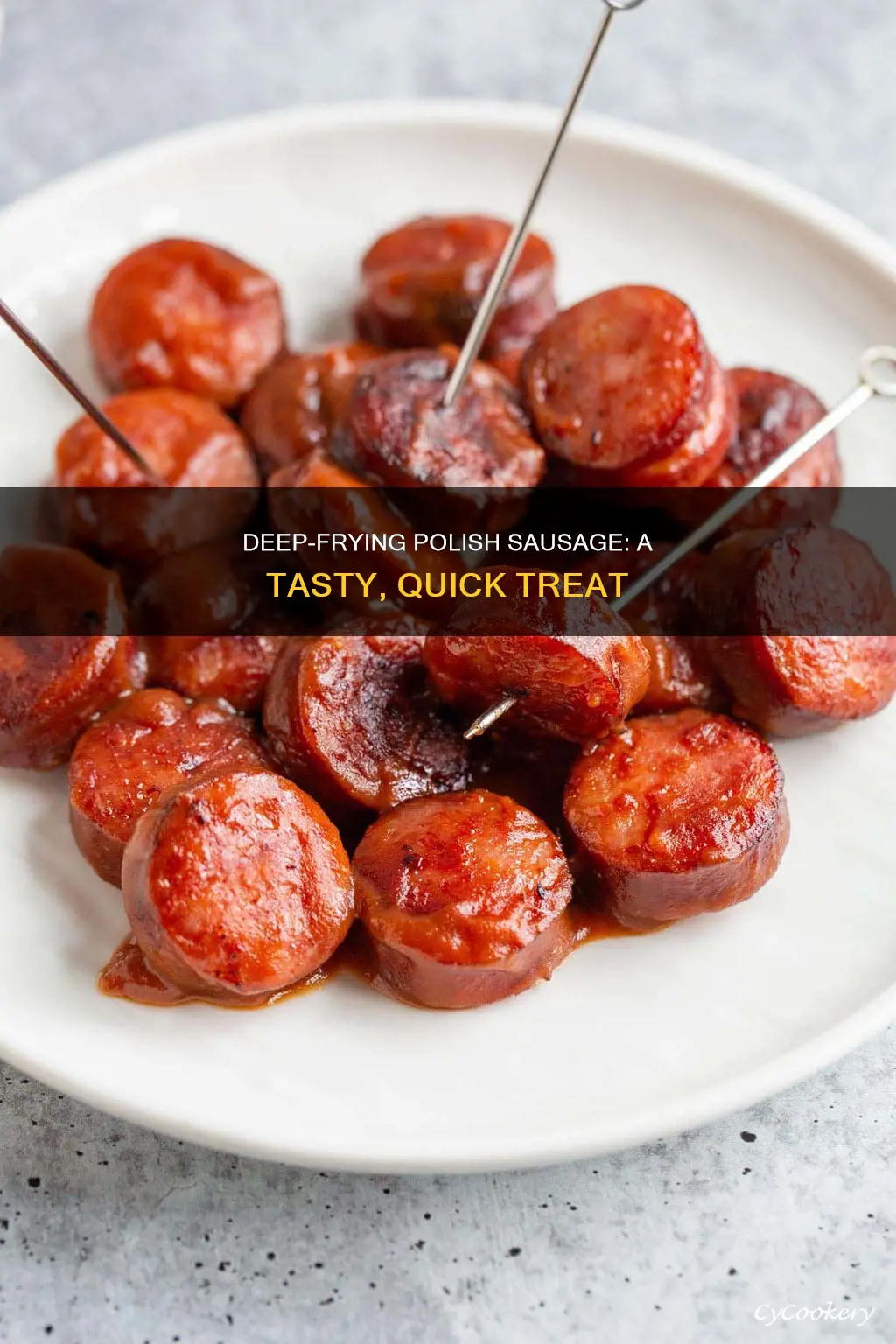 how to cook polish sausage in a deep fryer