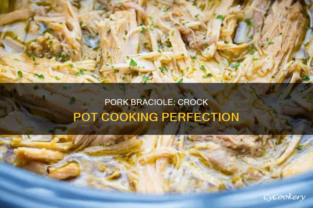 how to cook pork braciole in crock pot
