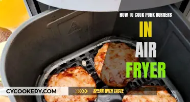 Air-Fried Pork Burgers: Quick, Easy, and Delicious