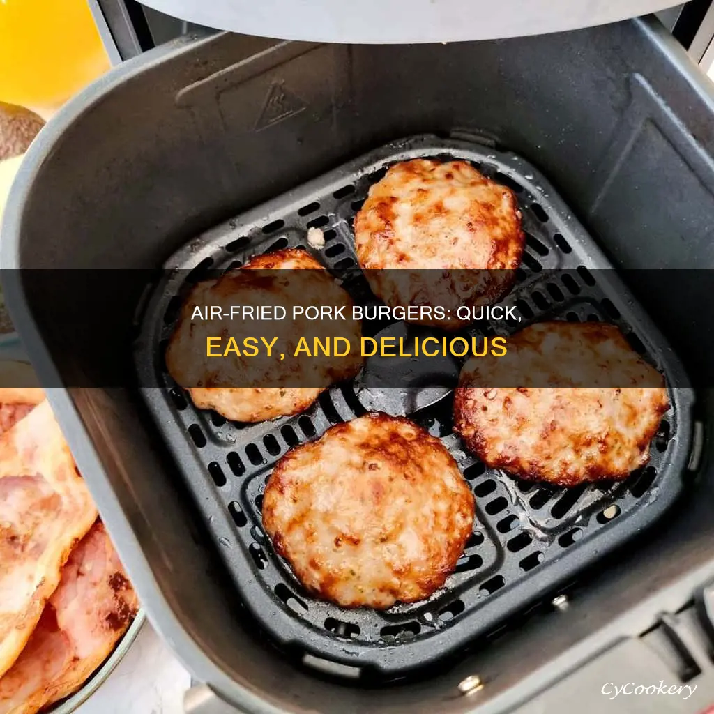 how to cook pork burgers in air fryer