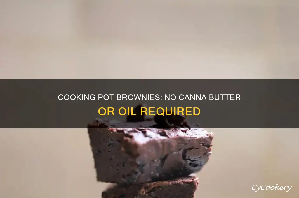 how to cook pot bronies without canna butter or oil