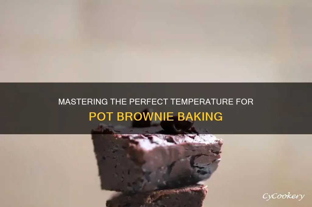 how to cook pot brownies temp