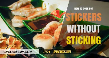 Cooking Pot Stickers: No-Stick Method