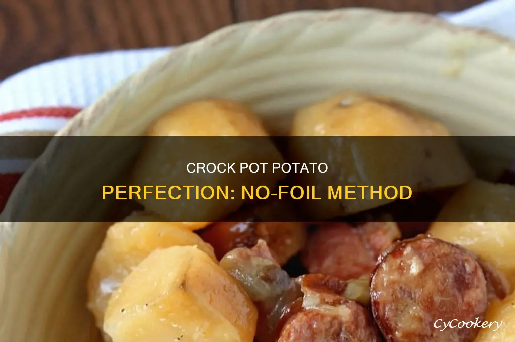 how to cook potatoes in the crock pot without foil