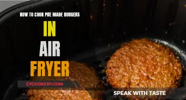 Crispy, Quick-Cooked: Air Fryer Pre-Made Burgers