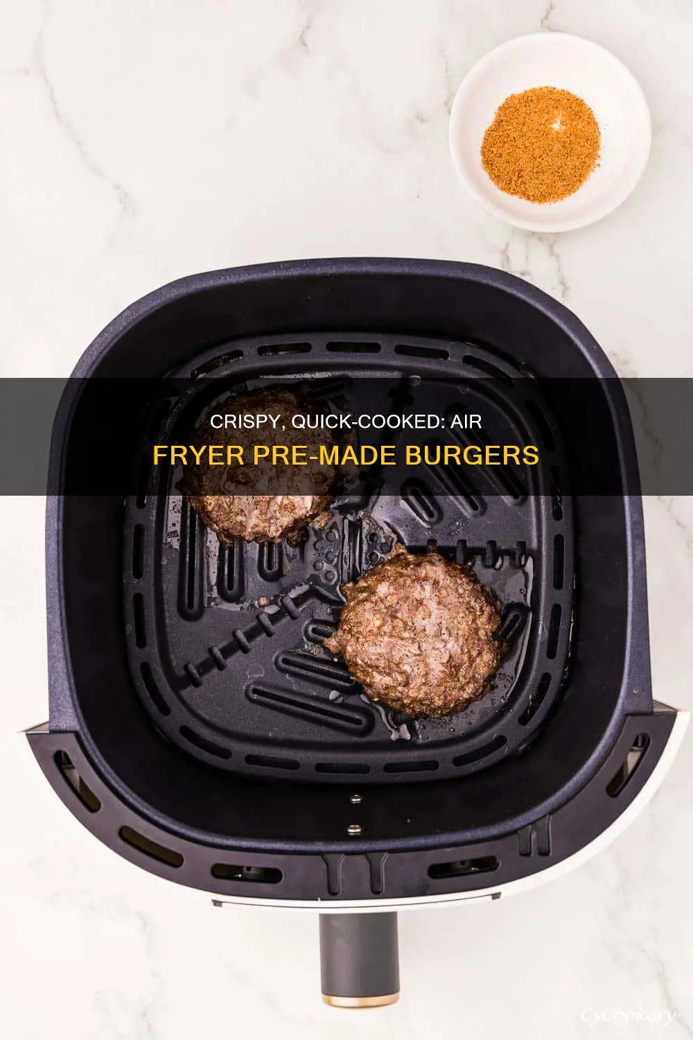 how to cook pre made burgers in air fryer