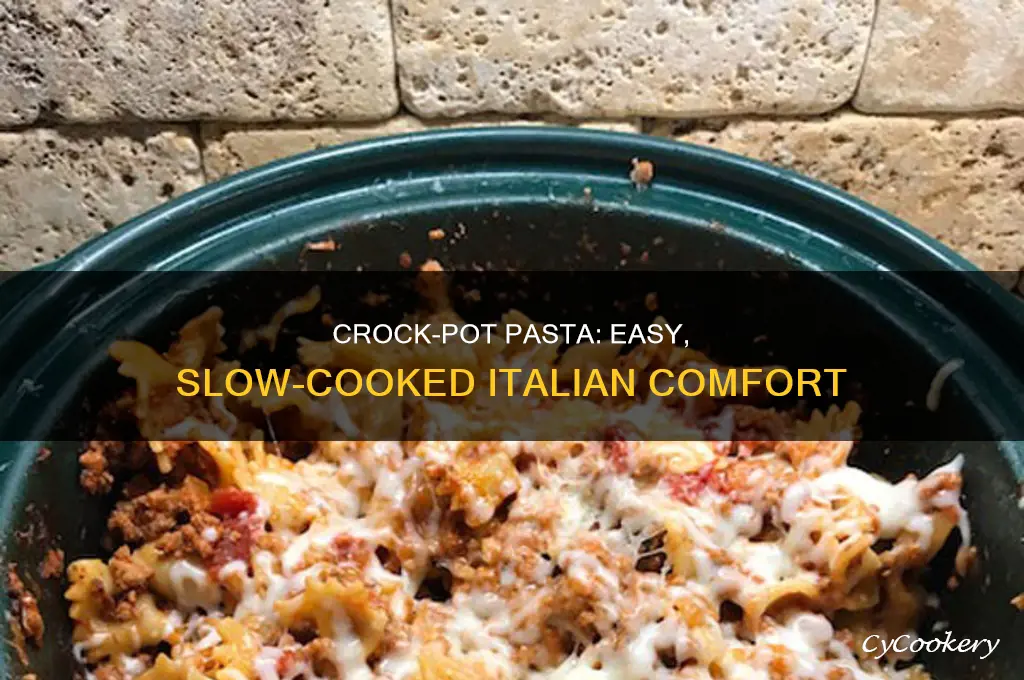 how to cook pssta and sauce in a crock pot