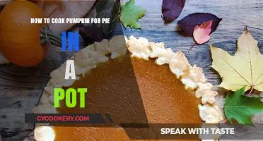 Pumpkin Pie: Cooking Pumpkin in a Pot