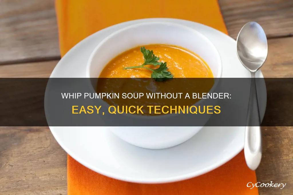 how to cook pumpkin soup without blender