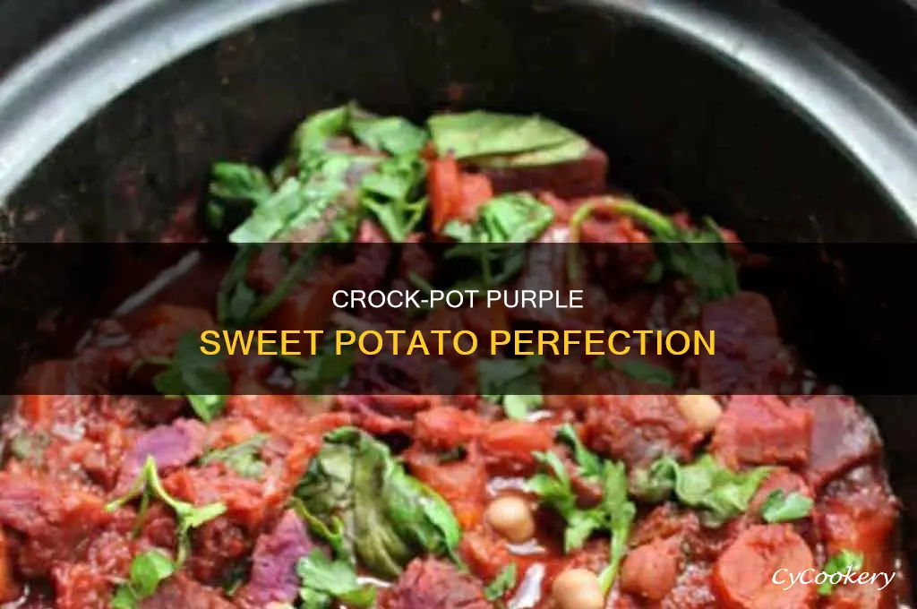 how to cook purple sweet potato in a crock pot