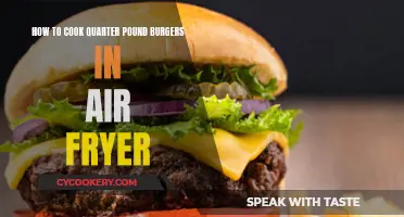 Air-Fryer Quarter-Pound Burgers: Quick, Easy, and Delicious!