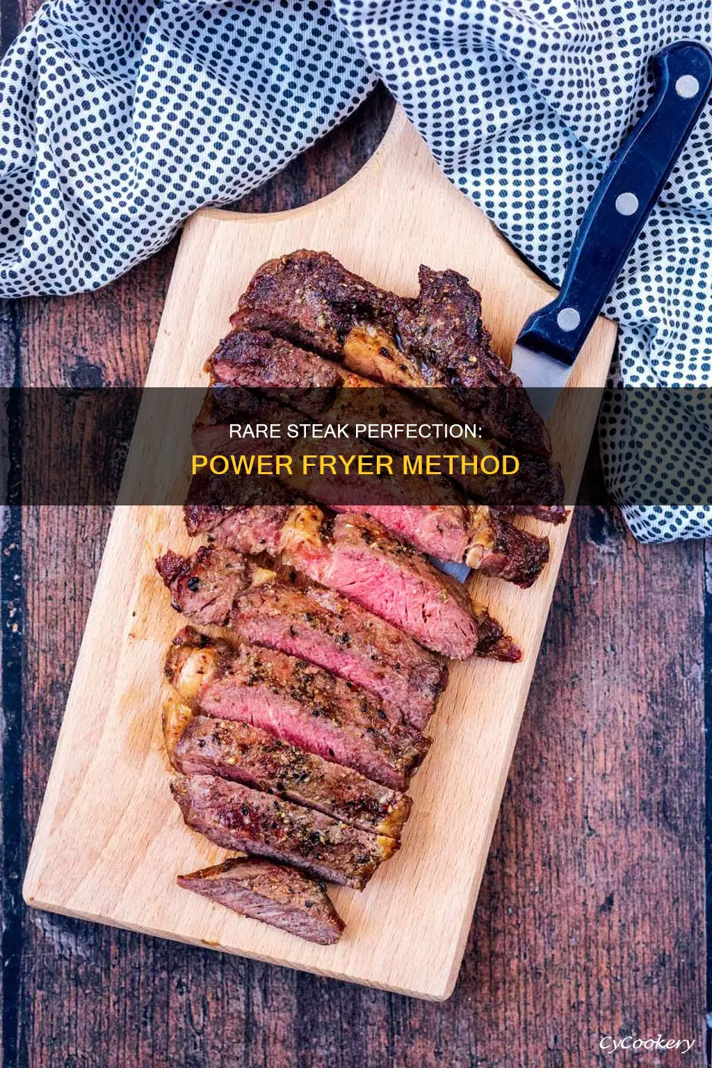 how to cook rare steak in power fryer