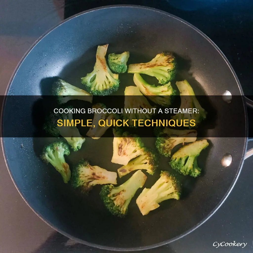 how to cook raw broccoli without a steamer