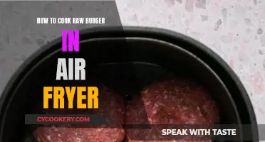 Air Fryer Burger Perfection: A Guide to Cooking Raw Burgers