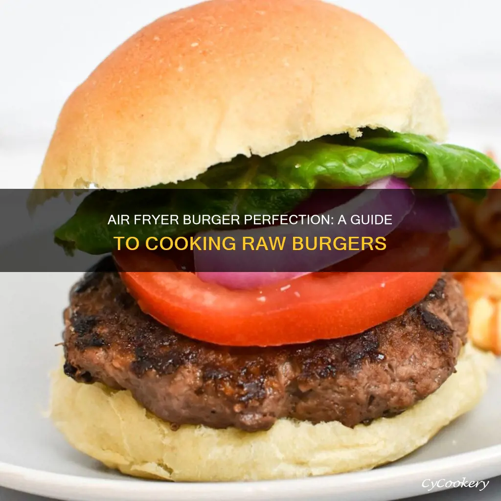 how to cook raw burger in air fryer