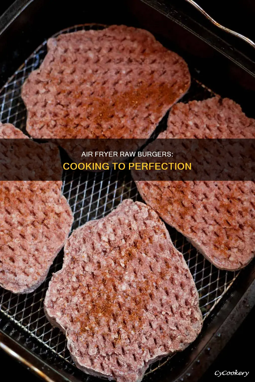 how to cook raw burger in air fryer