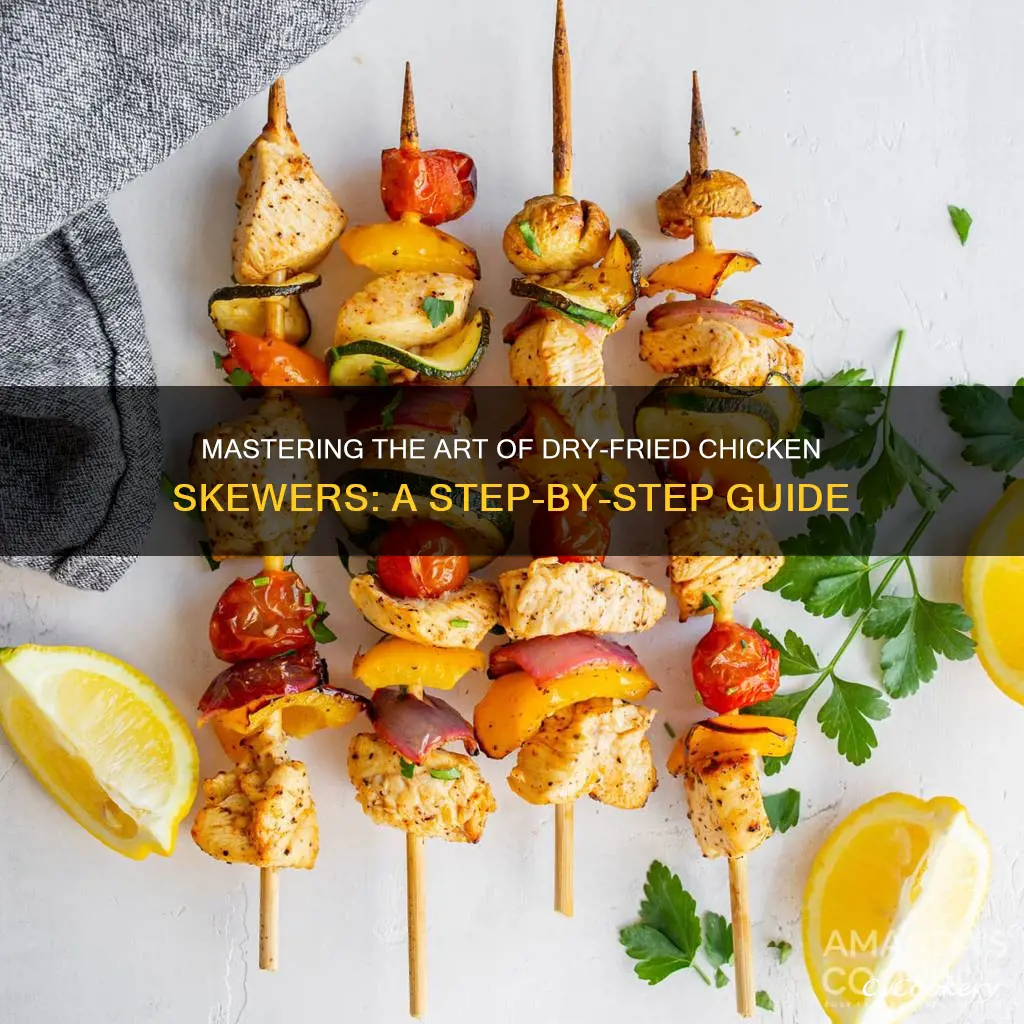 how to cook raw chicken skewers in dry fryer