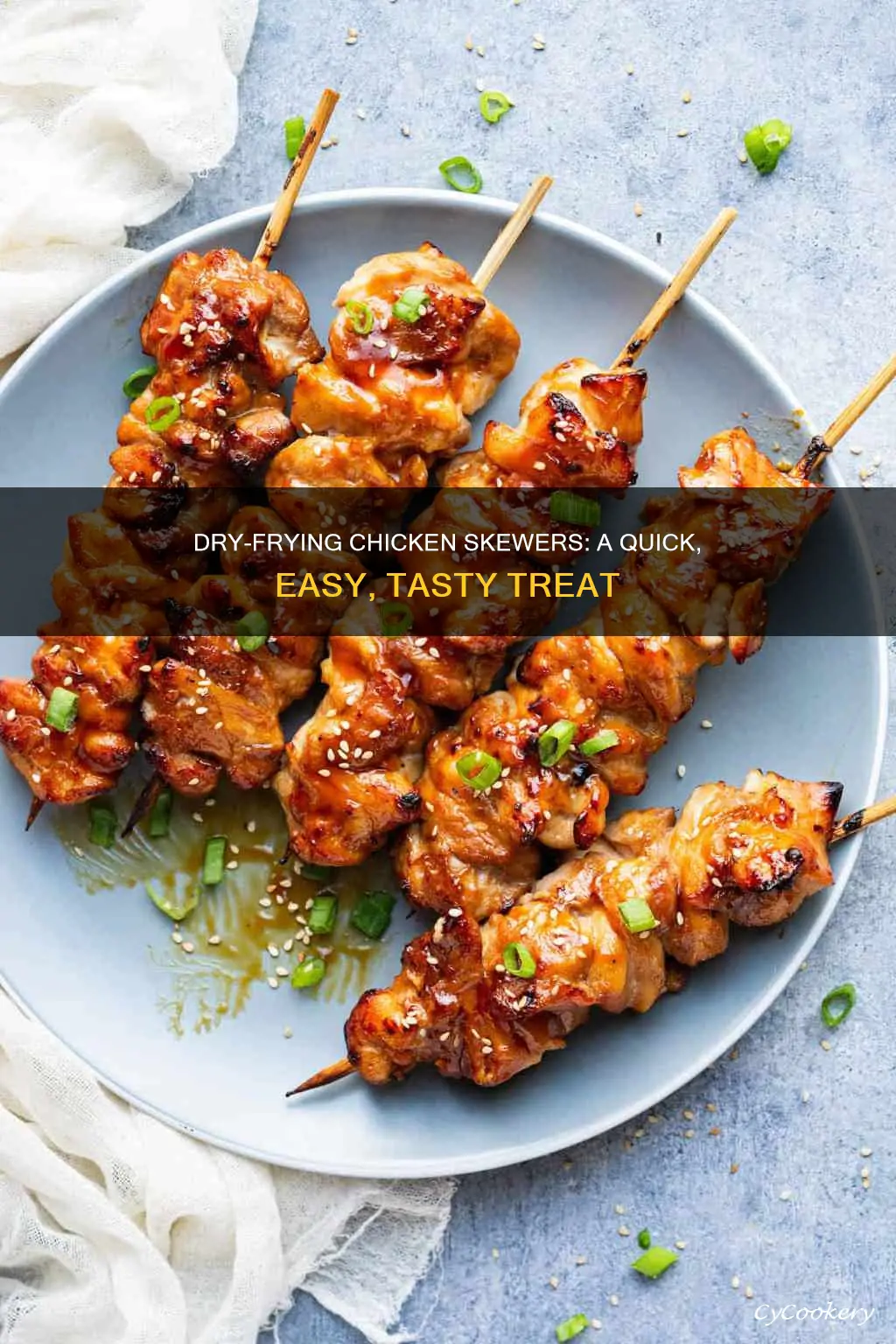 how to cook raw chicken skewers in dry fryer
