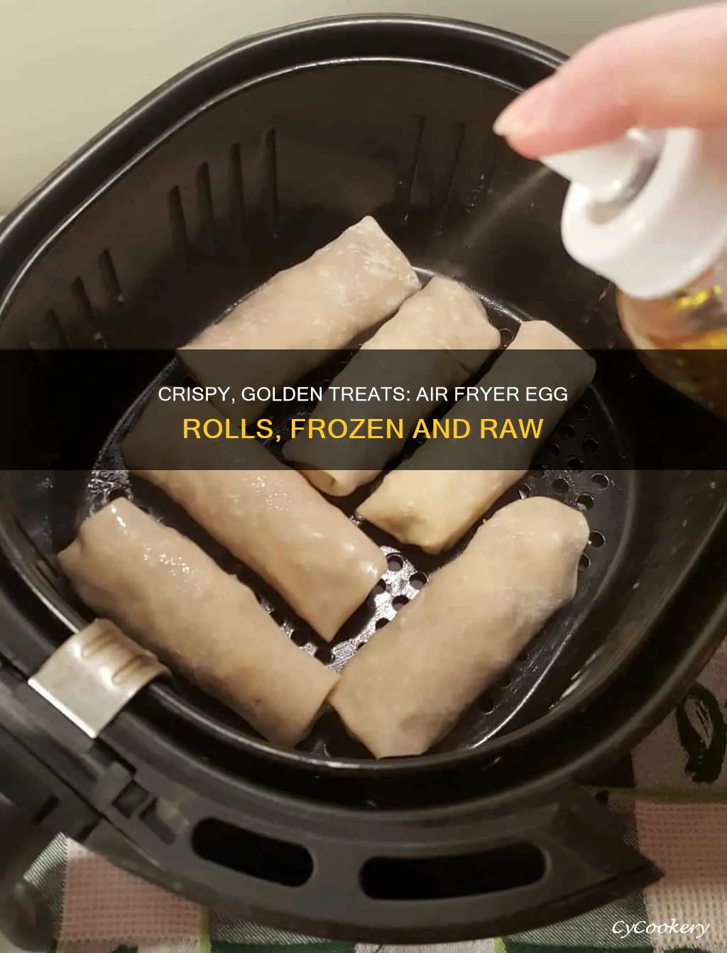 how to cook raw frozen egg rolls in air fryer