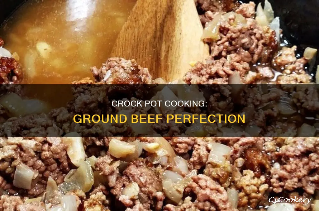 how to cook raw ground beef in crock pot