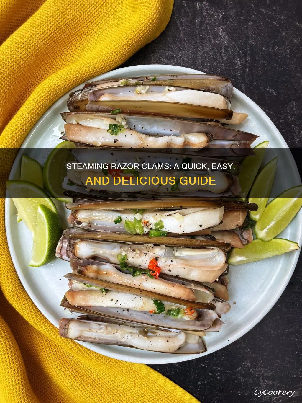 how to cook razor clams steamed