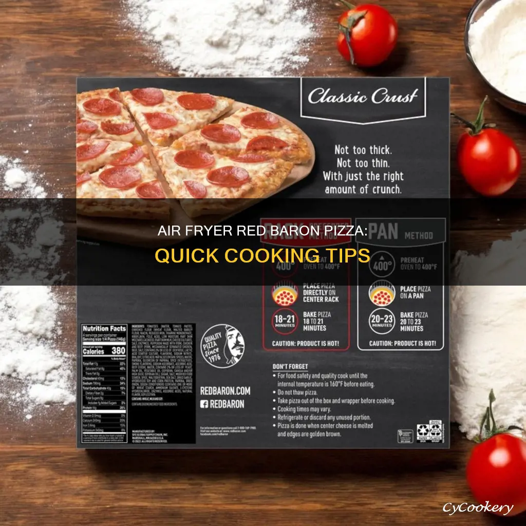 how to cook red baron personal pizza in air fryer