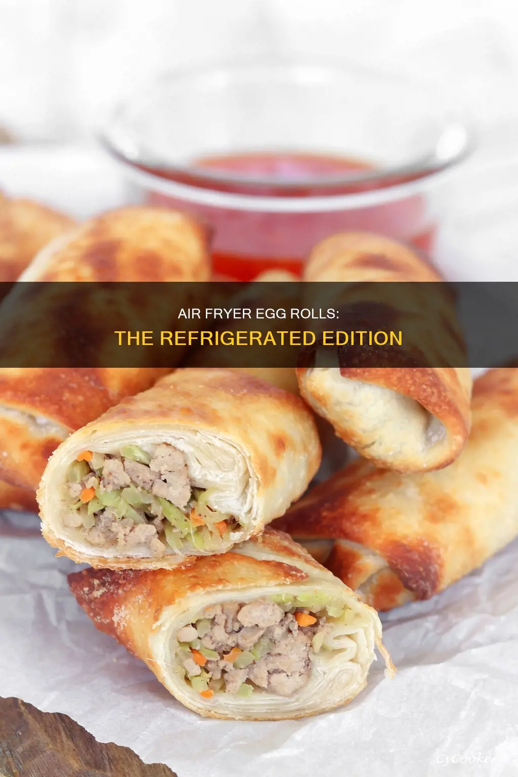 how to cook refrigerated egg rolls in air fryer