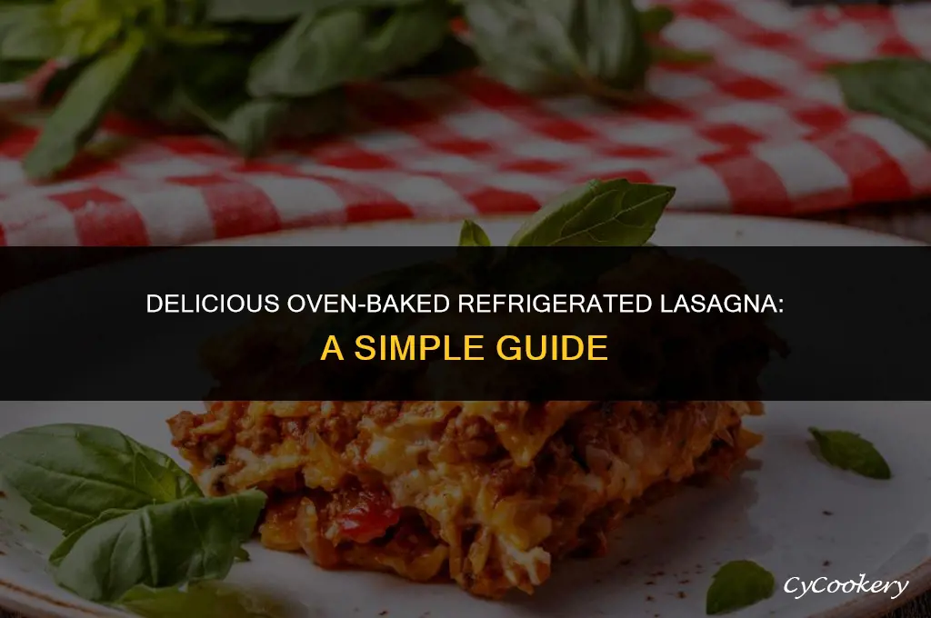 how to cook refrigerated lasagna in the oven