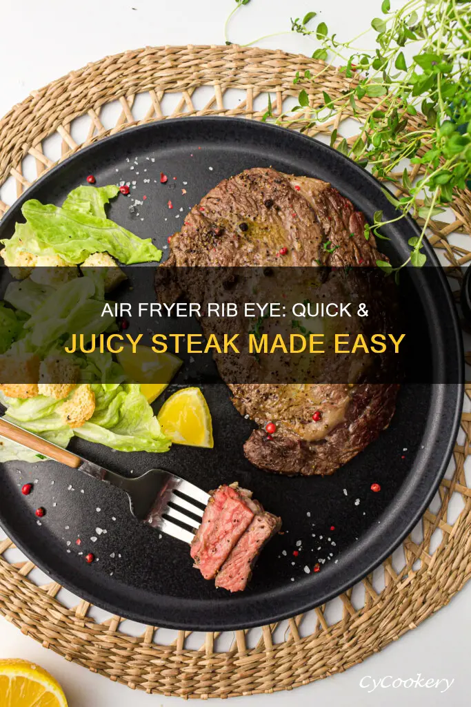 how to cook rib eye steak in an air fryer