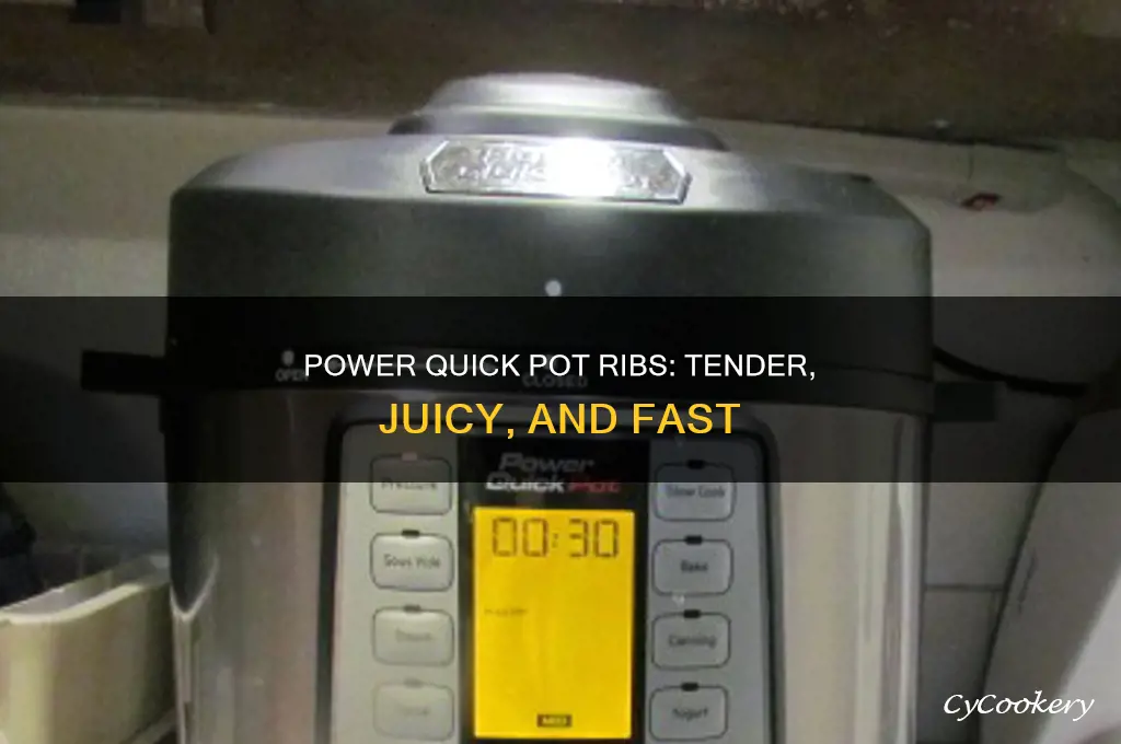 how to cook ribs in a power quick pot