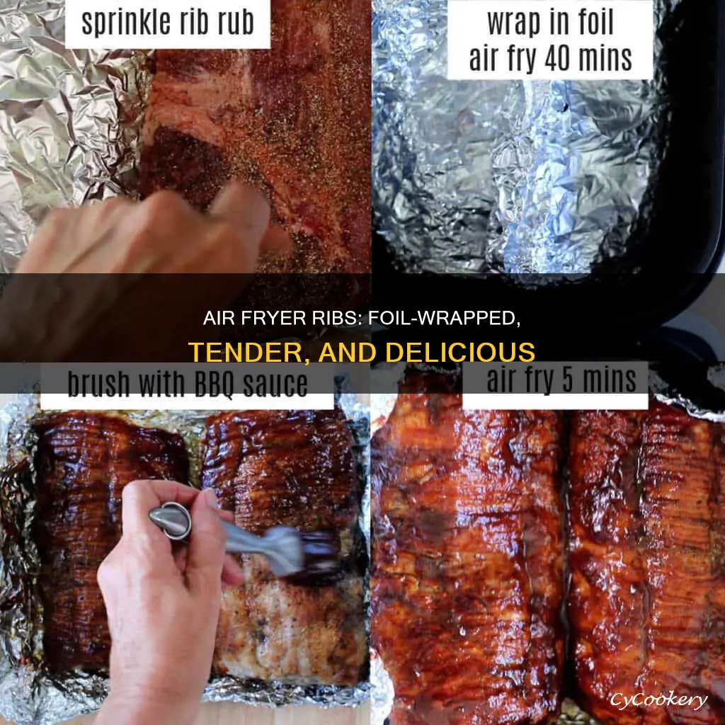 how to cook ribs in air fryer with foil