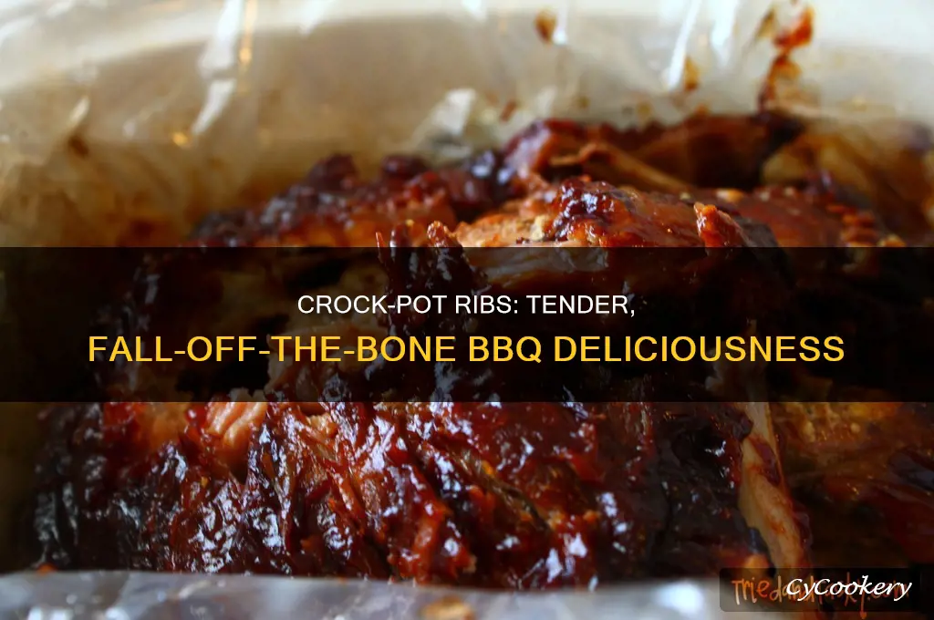 how to cook ribs in crock pot with bbq sauce