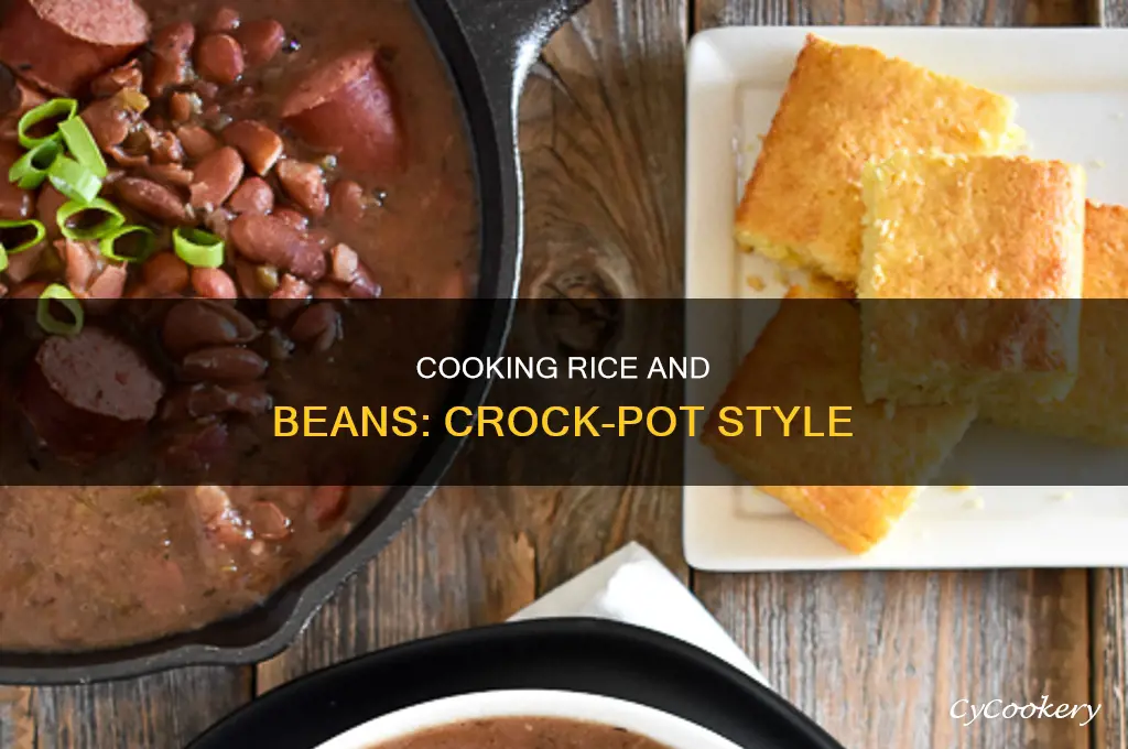 how to cook rice and beans in a crock pot