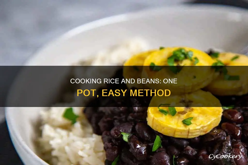 how to cook rice and beans in one pot