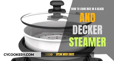 Steaming Rice: Black+Decker Style