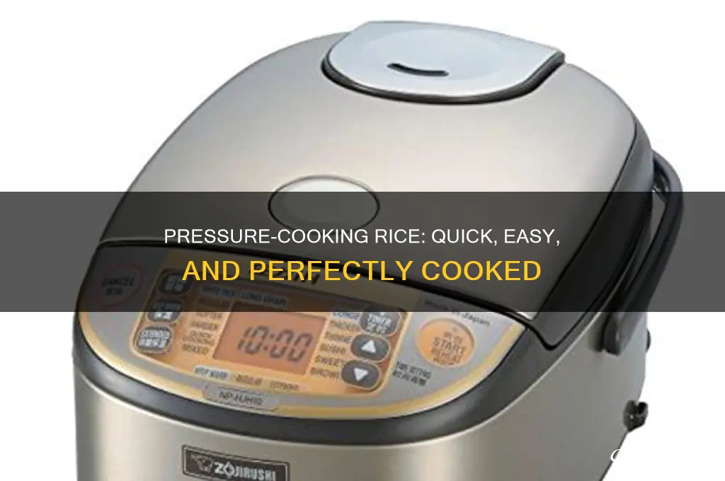how to cook rice in a pressure pot