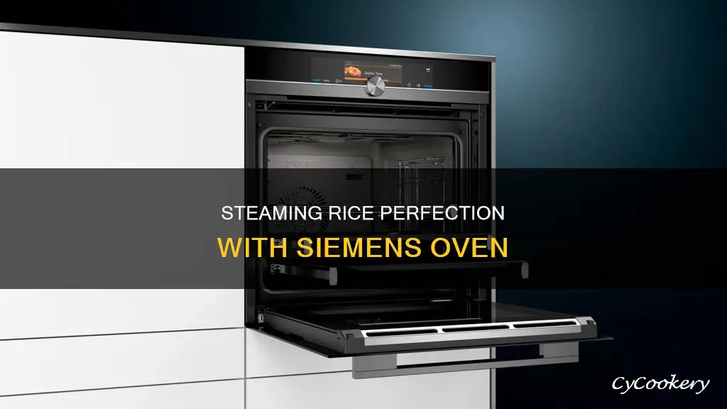 how to cook rice in a siemens steam oven