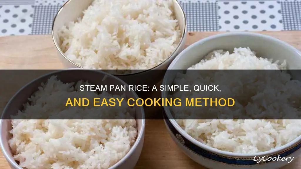 how to cook rice in a steam pan