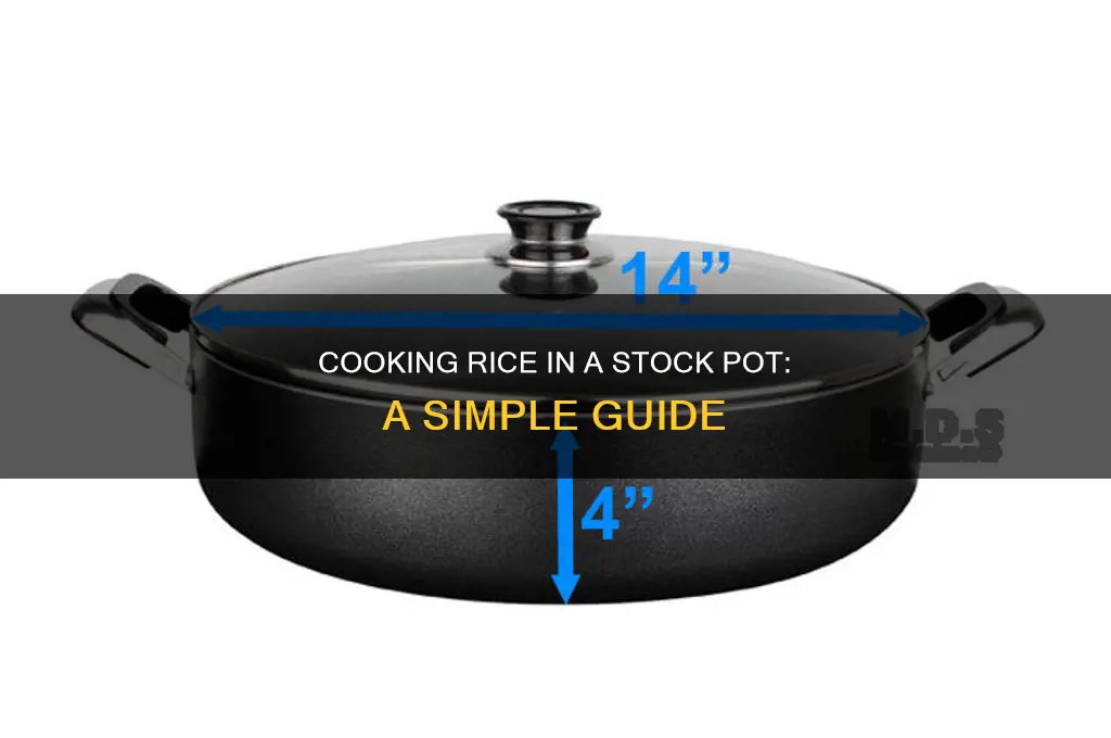how to cook rice in a stock pot