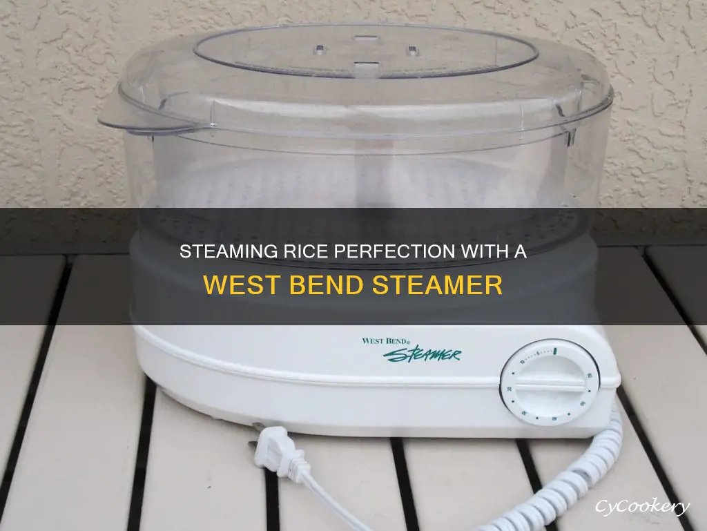 how to cook rice in a west bend steamer